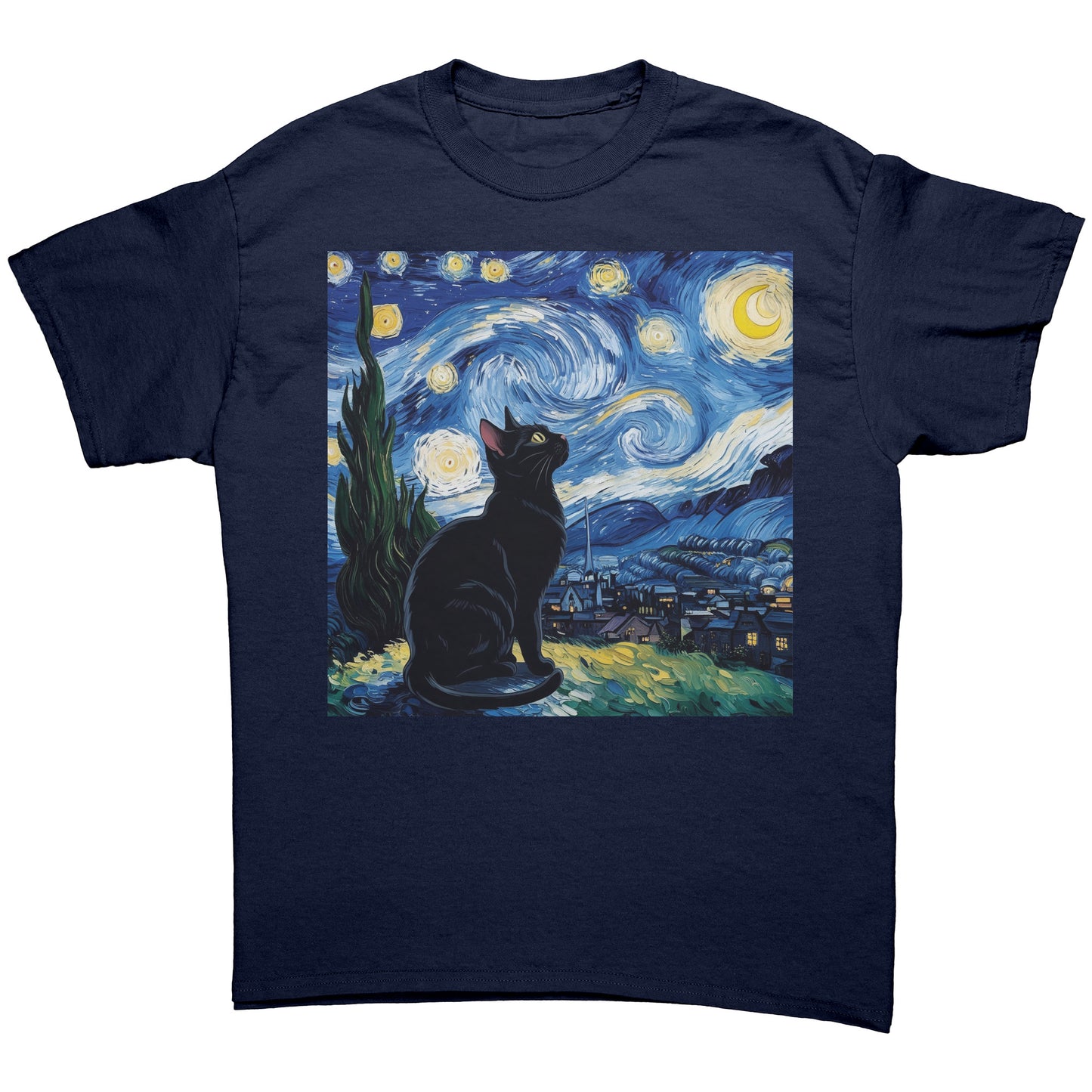 Cat Lovers Starry Night T-Shirt