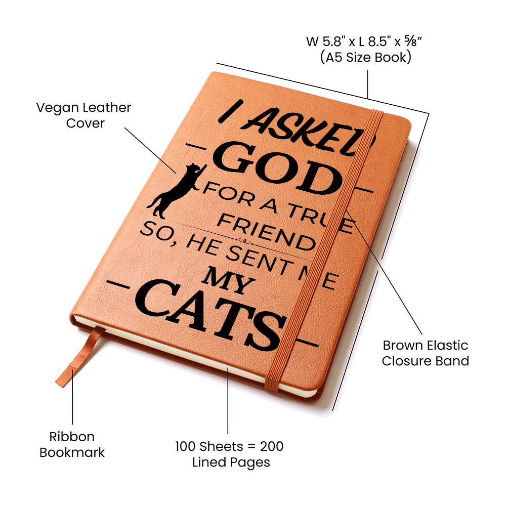 God Sent Me Cats Journal